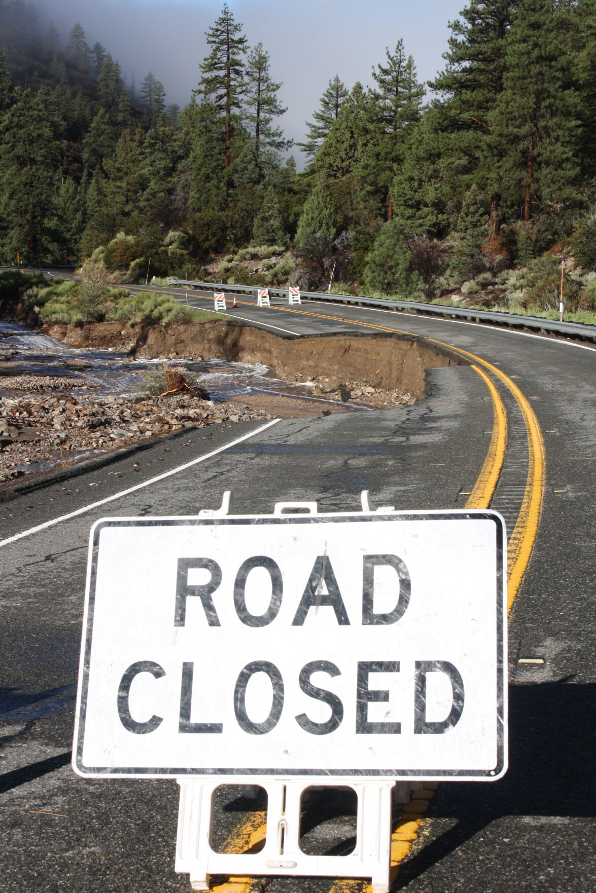 SR 38 washed out from torrential rains Events bigbeargrizzly