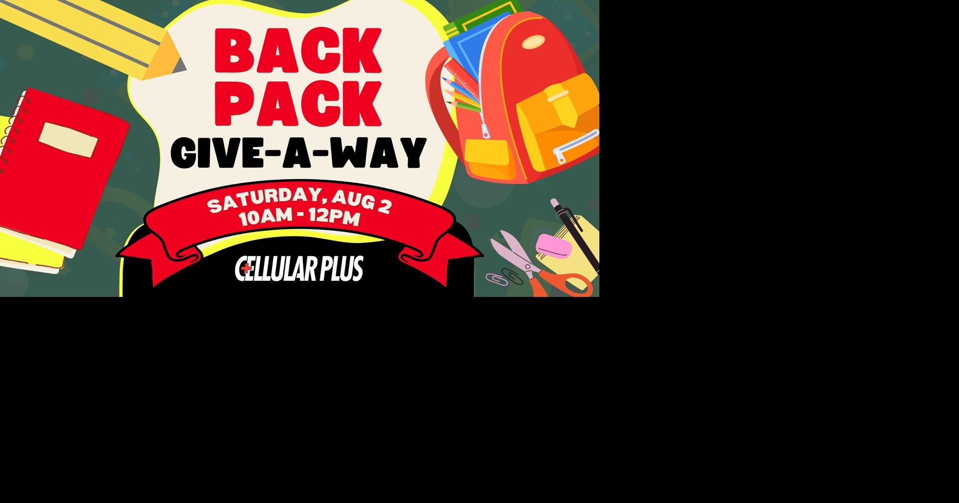 Verizon Cellular Plus announce backpack giveaways | News ...