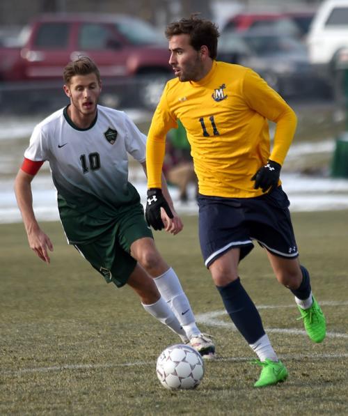 Rocky S Ben Teasdale And Marymount S Adis Islamovic Rocky Mountain College Battlin Bears Billingsgazette Com