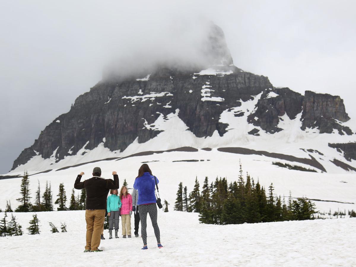 Weather at Glacier's Logan Pass makes it a cool place for visitors