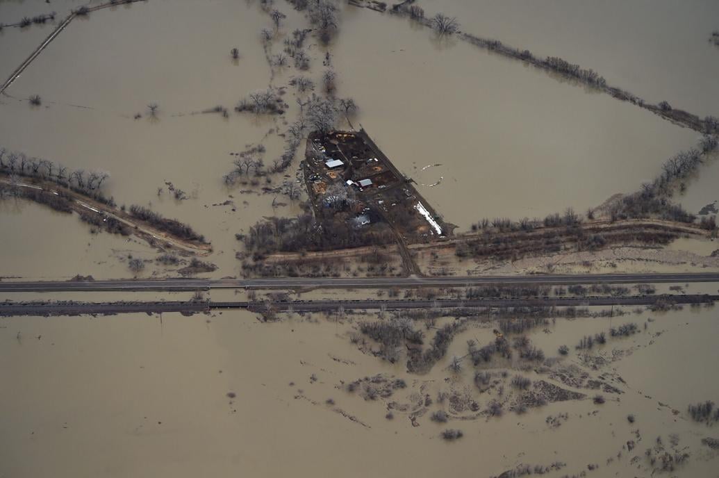 Photos Aerial views show flooding in the Milk River Valley