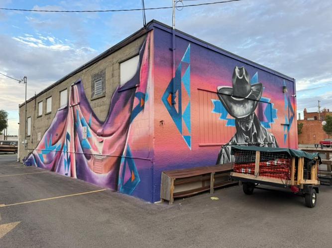 New Downtown Mural Brings Montana Cowboy Portrait to First Avenue North