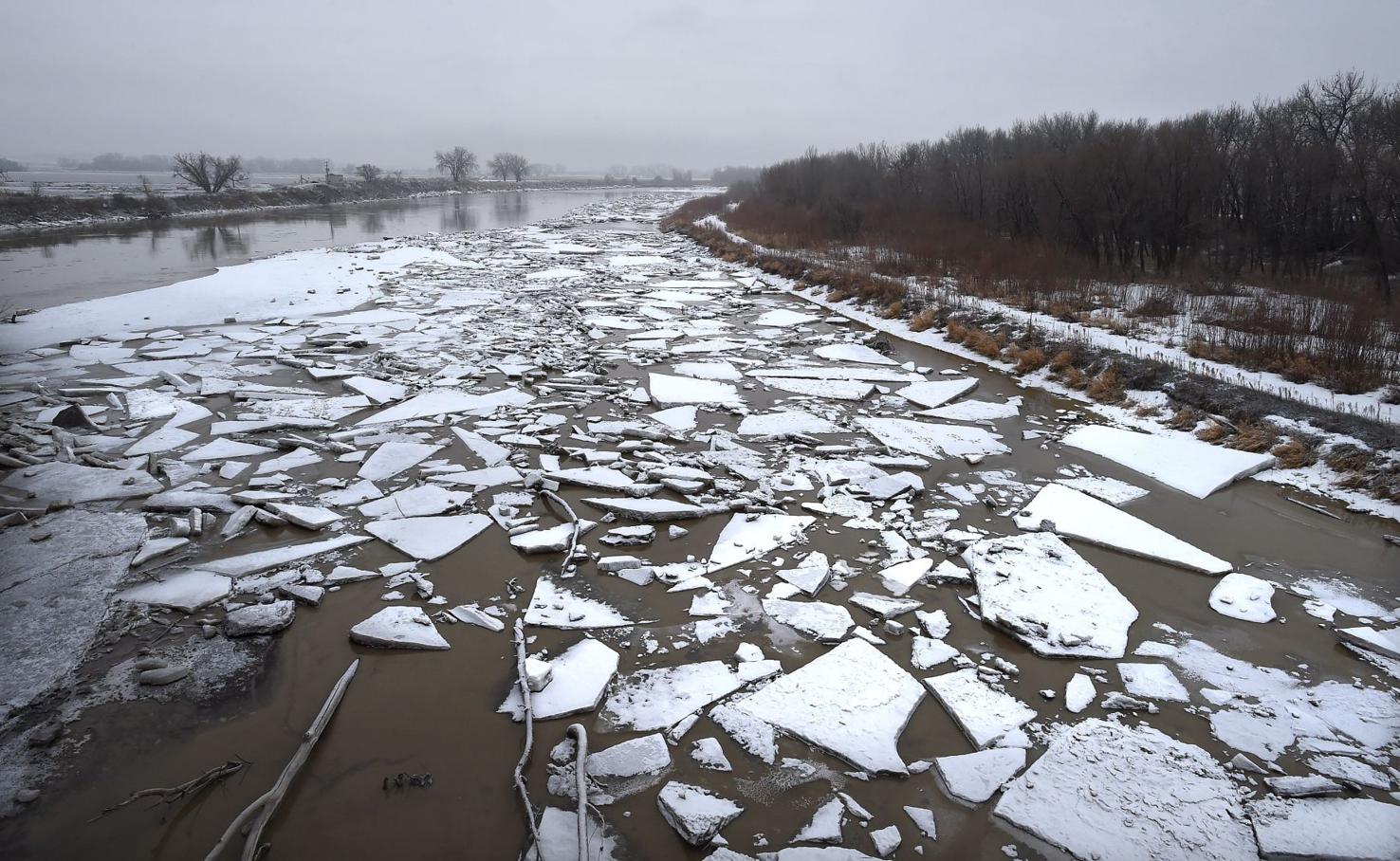 Glendive under flood watch as ice builds on Yellowstone River