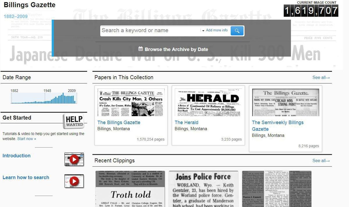 Here's how you can access the Billings Gazette's digital archives