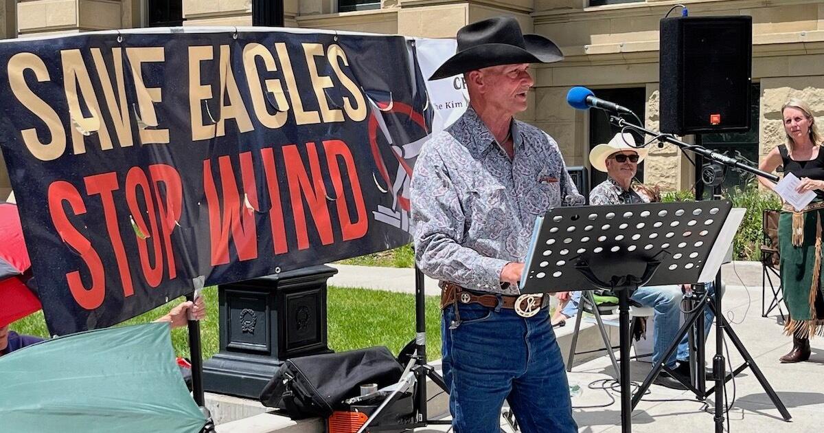 Wind energy critics rally at WY Capitol, warn of a ‘Wyoming Wind Wall’