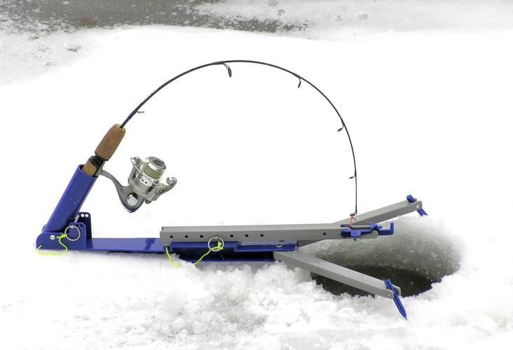 Idaho man's ice-fishing device sets the hook