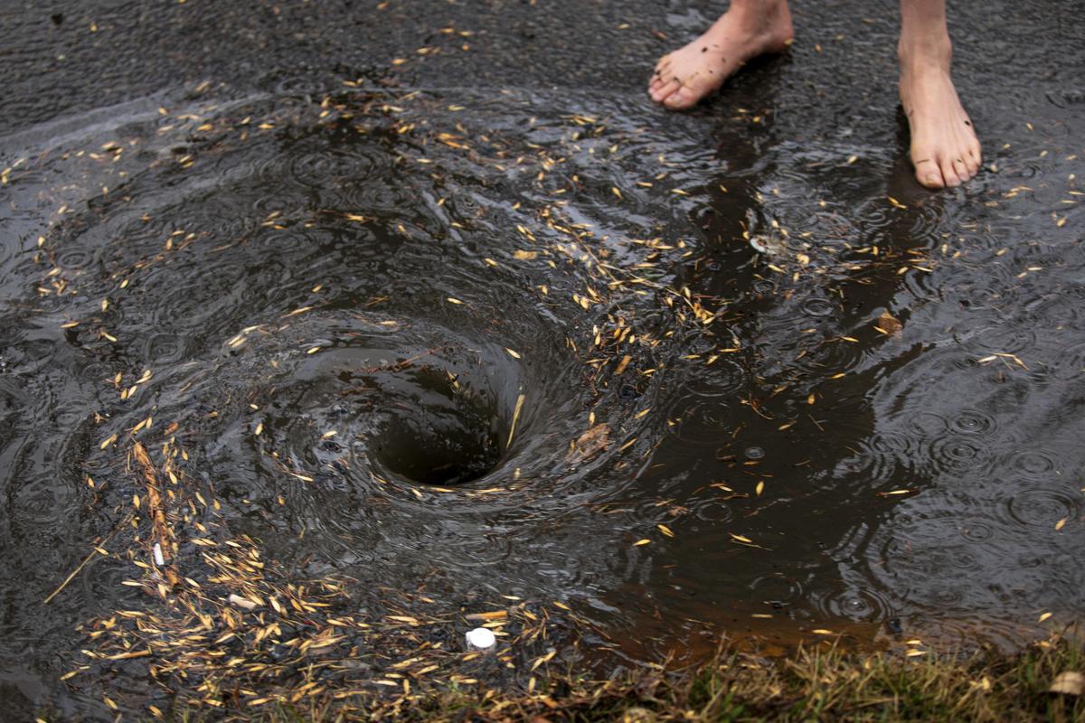 Spring rain shows clogged drains