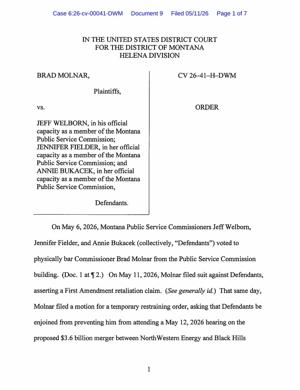 Temporary restraining order issued against PSC