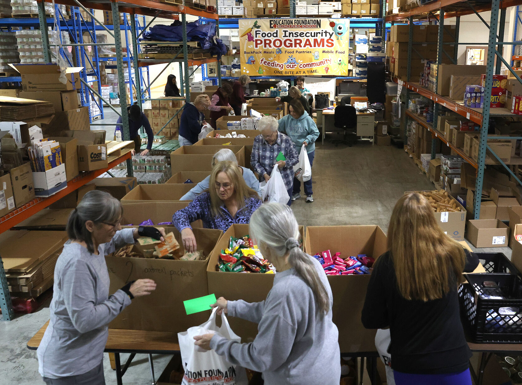 Backpack meals prepared for Billings students
