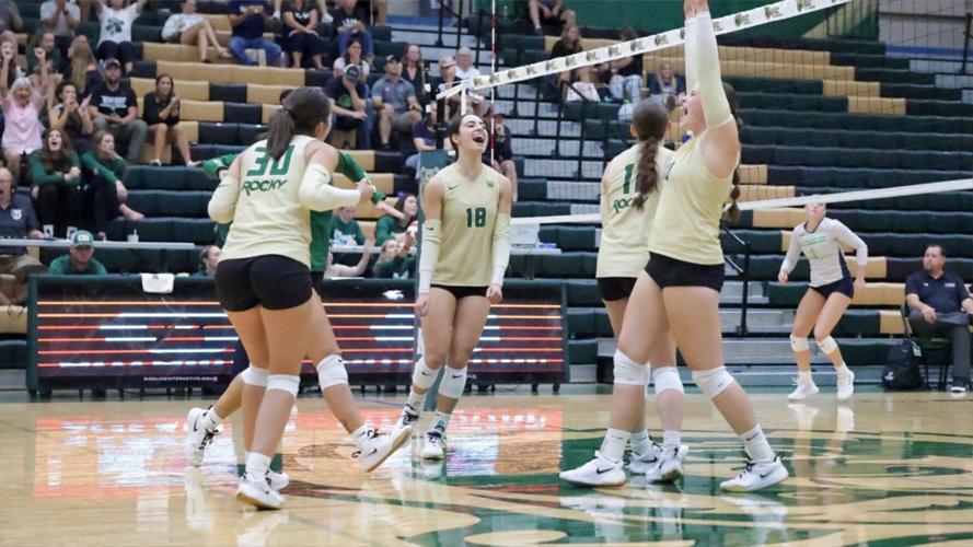 Rocky Volleyball Sweeps Comets For First Conference Victory