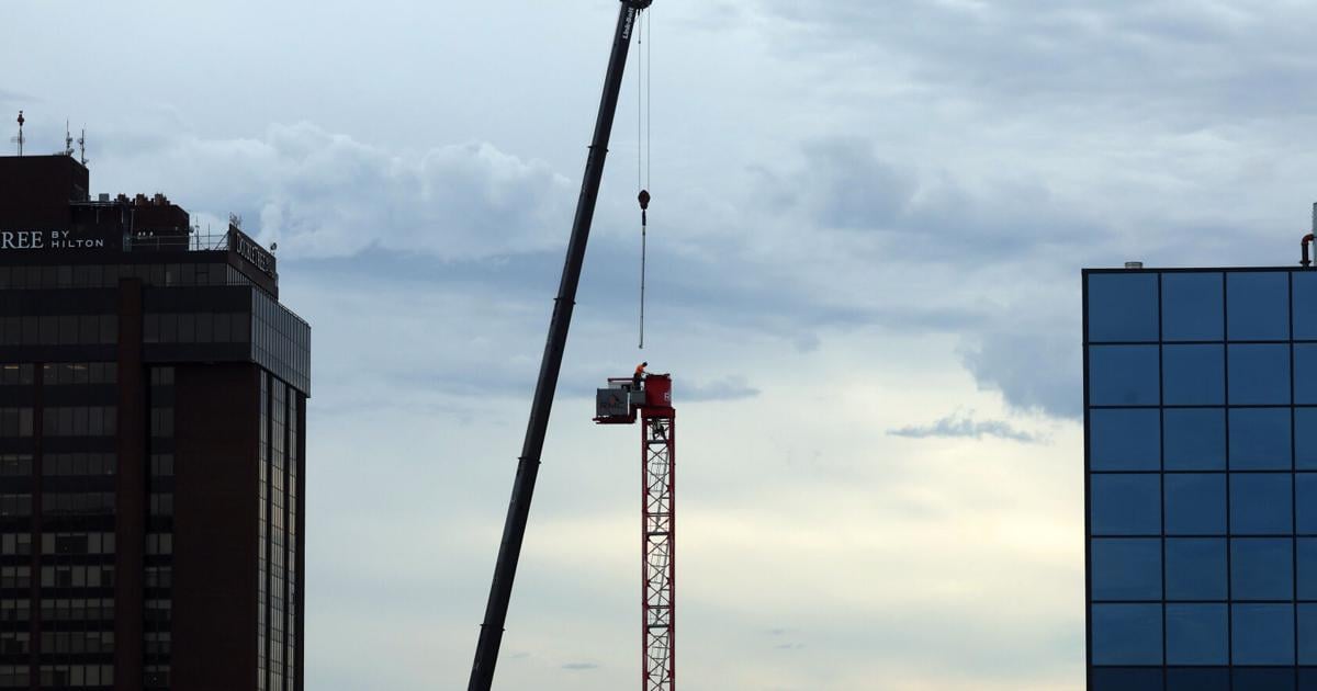 Hotel construction in downtown Billings
