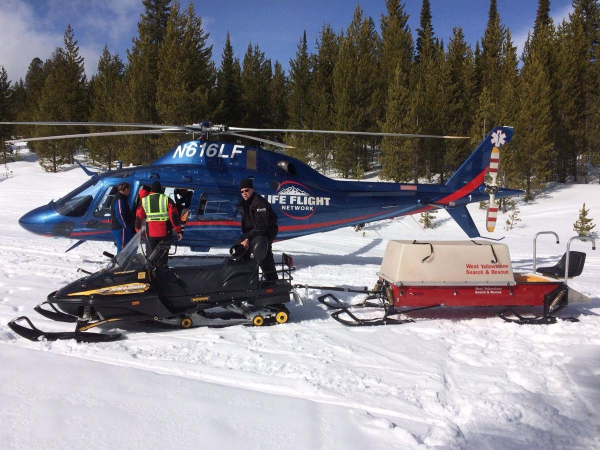 Florida Man Airlifted To Safety After West Yellowstone Snowmobile Crash State Regional Billingsgazette Com