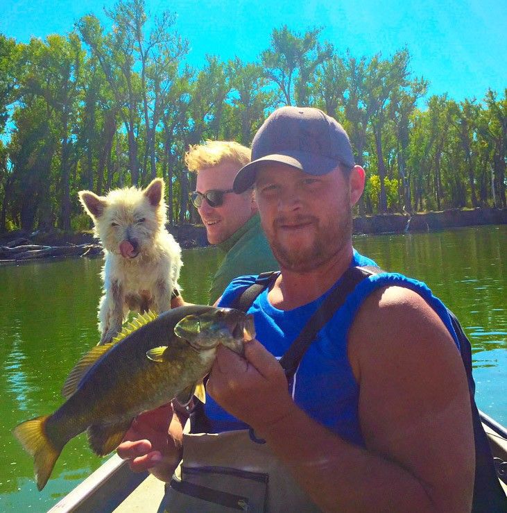 Chad Maki caught this smallmouth bass on the Yellowstone River