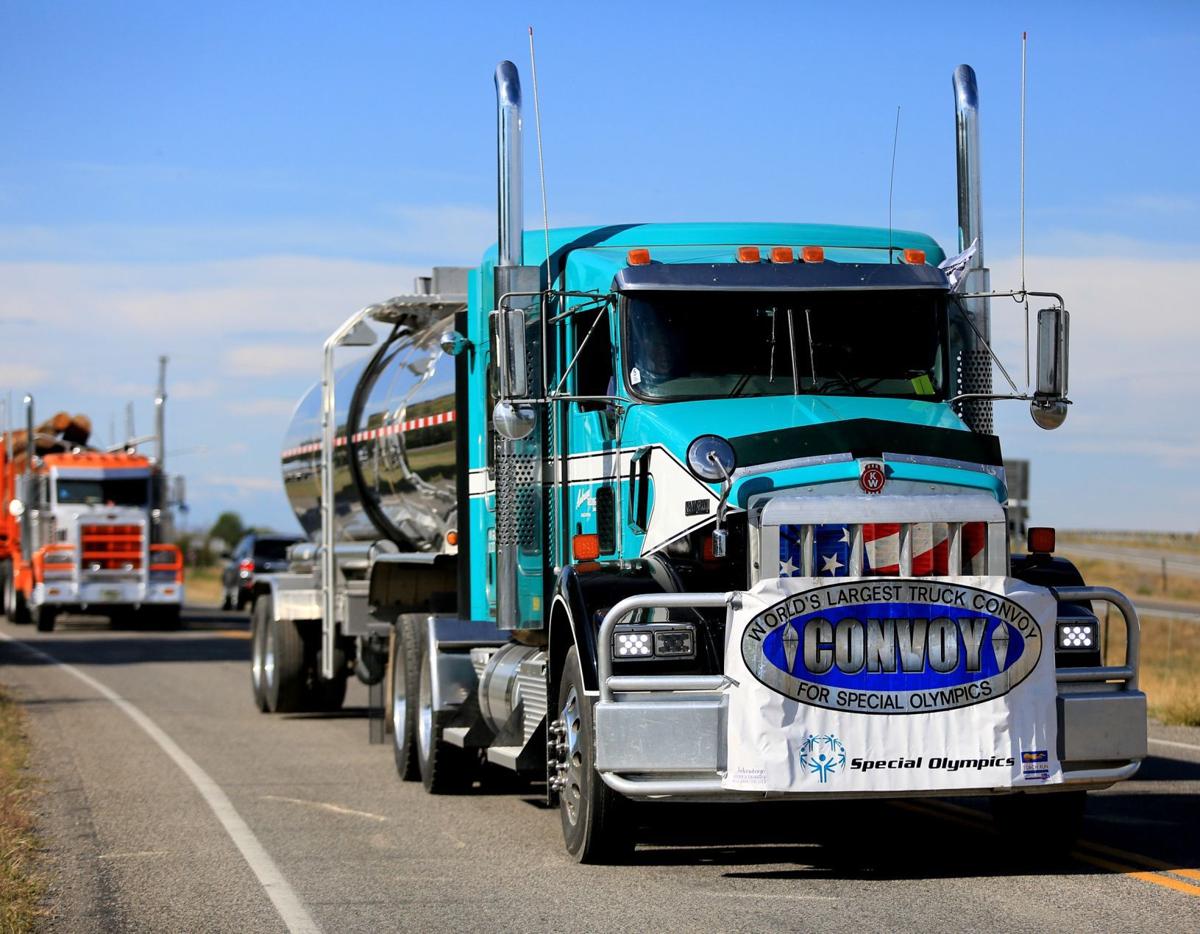 In ride through Billings, World's Largest Truck Convoy raises money for