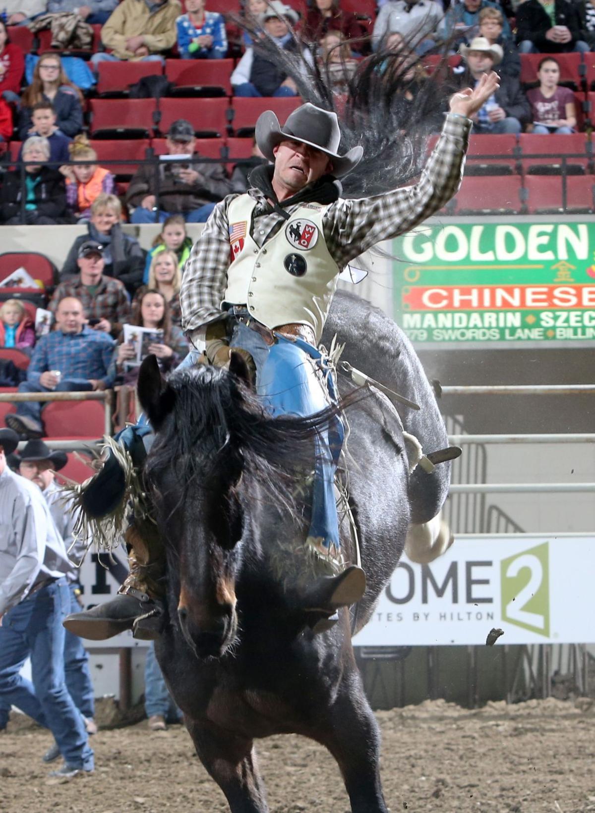 Brody Cress continues hot streak with Chase Hawks saddle bronc win ...