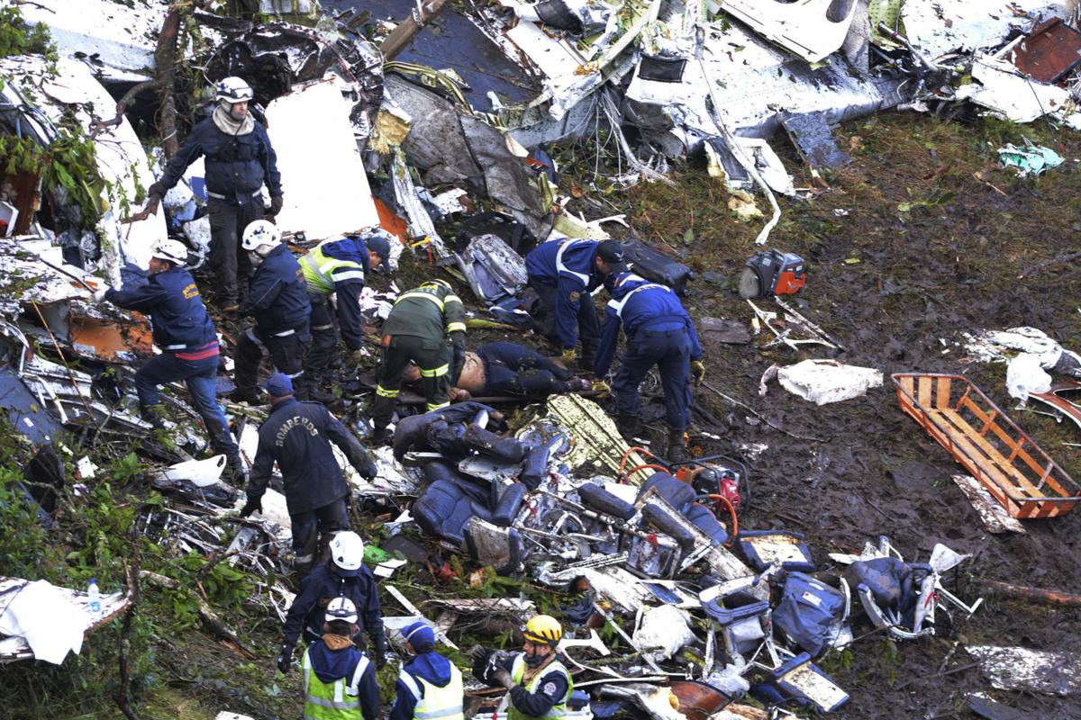 Photos 75 Dead After Brazilian Soccer Team S Plane Crashes In Colombia World Billingsgazette Com