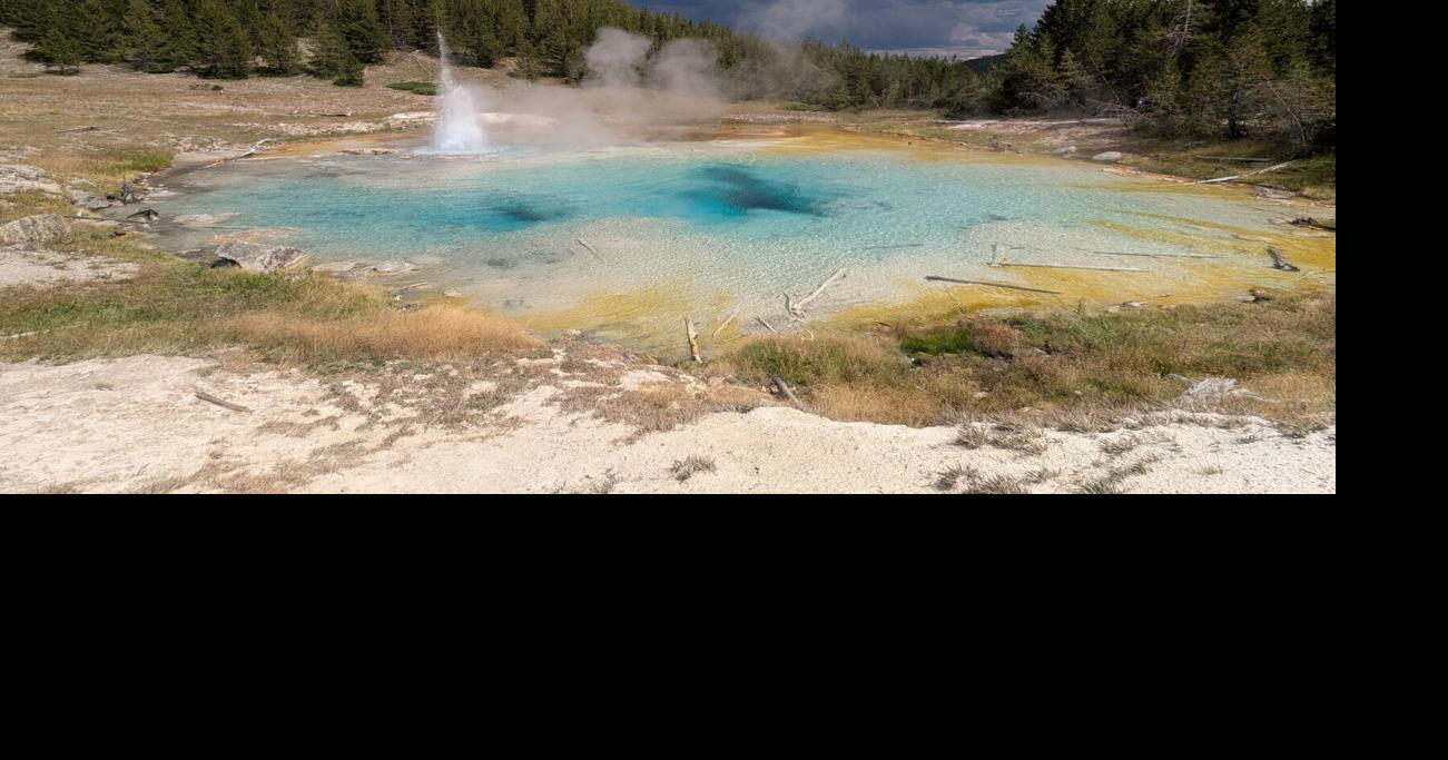 Imperial Geyser once dwarfed Old Faithful when it erupted, now it's much quieter