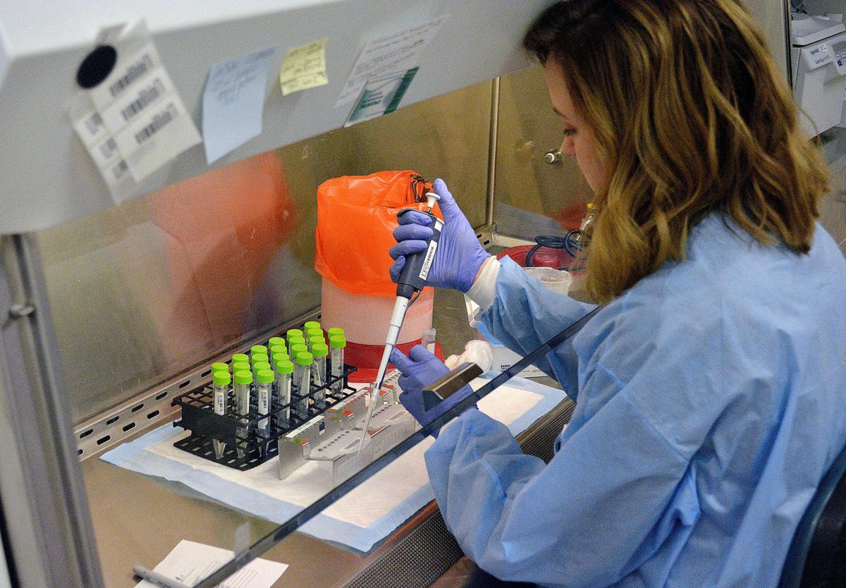 COVID testing at Montana state lab