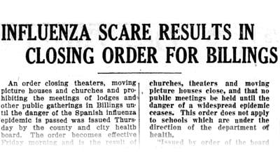 A century ago, Spanish flu ravaged Billings in community's deadliest epidemic