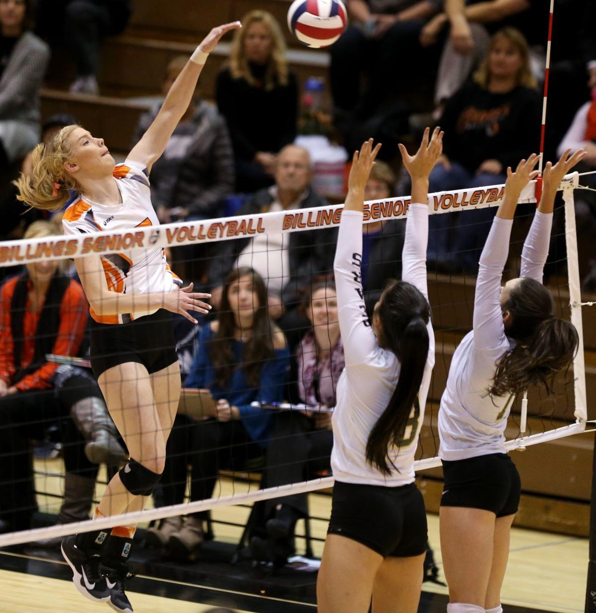 Senior vs. West volleyball