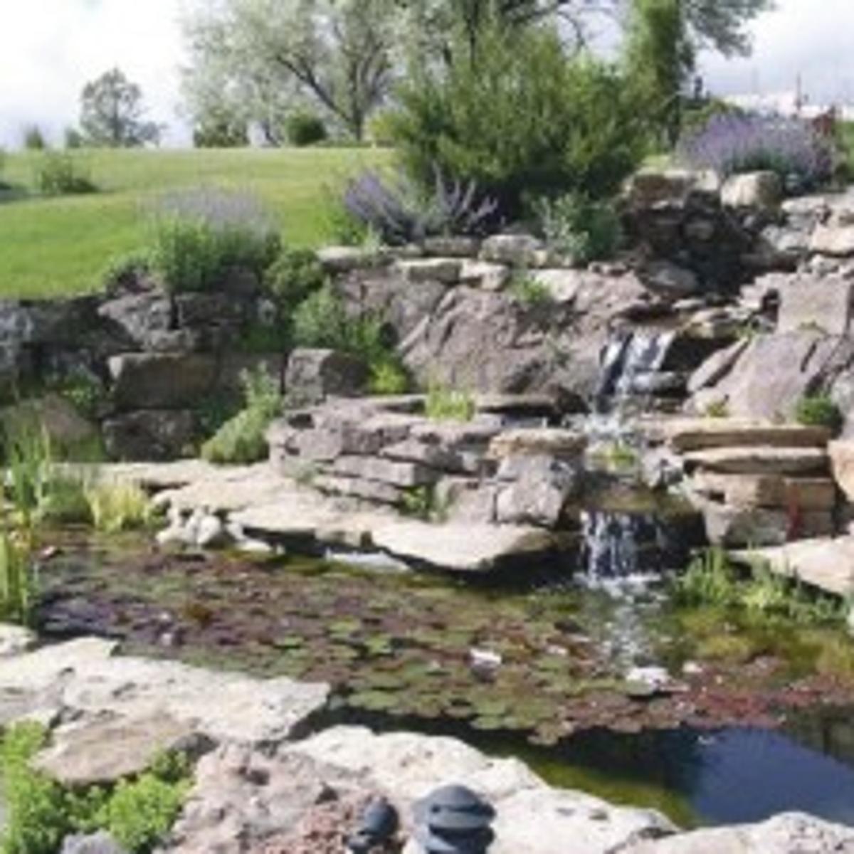 Ponds Fountains Streams Add Sense Of Peace To Backyard Home