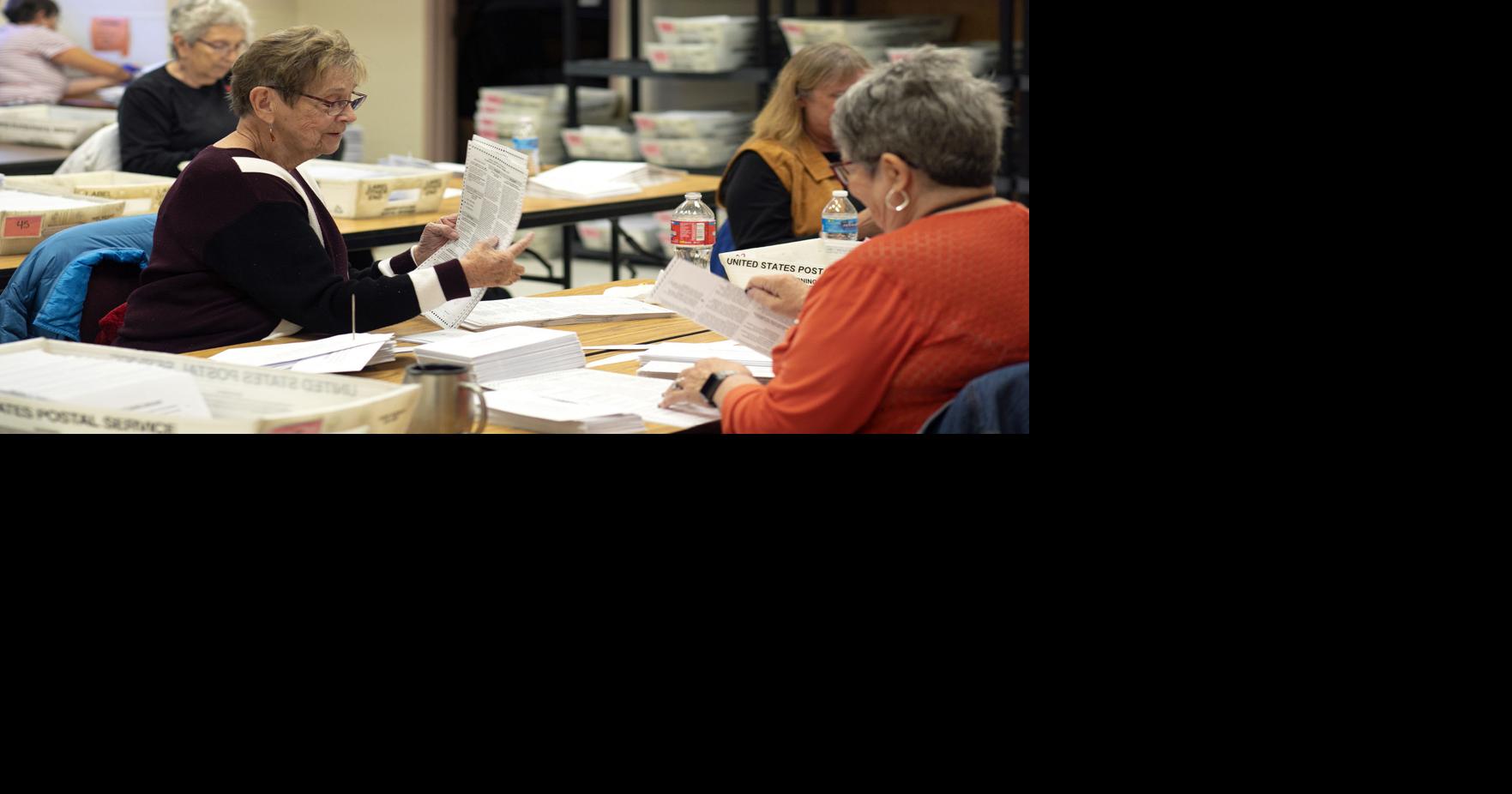 Photo Ballot counting underway at Yellowstone County Courthouse