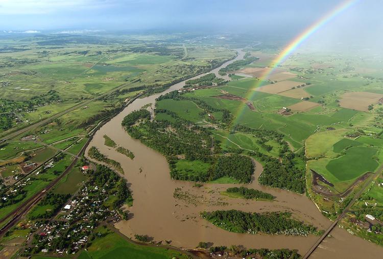 Photos: Aerial views of flooding on the Yellowstone | Local News | billingsgazette.com