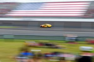 NASCAR Cup Series driver Joey Logano (22) drives into turn two Sunday, July 26, 2026, during the Brickyard 400 at Indianapolis