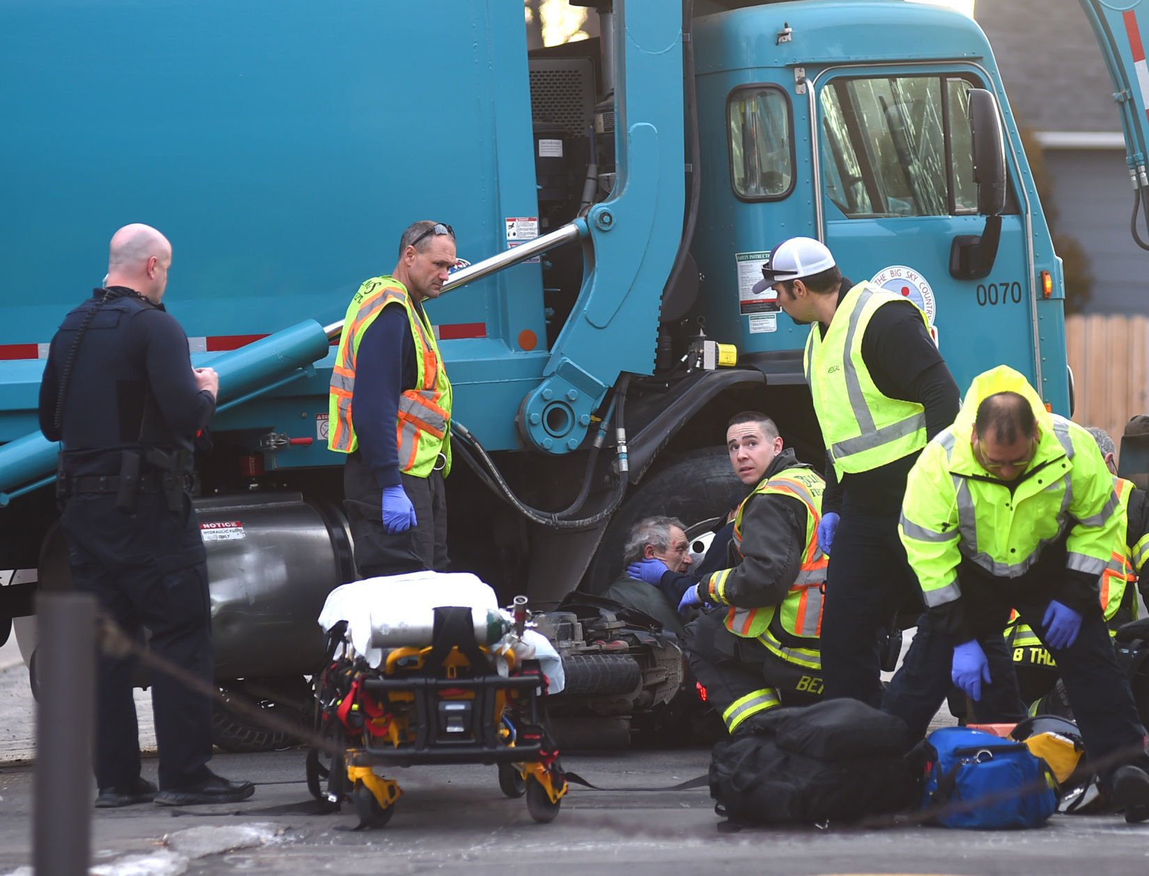 Crash Leaves Moped Rider Trapped Under Garbage Truck | Local News ...