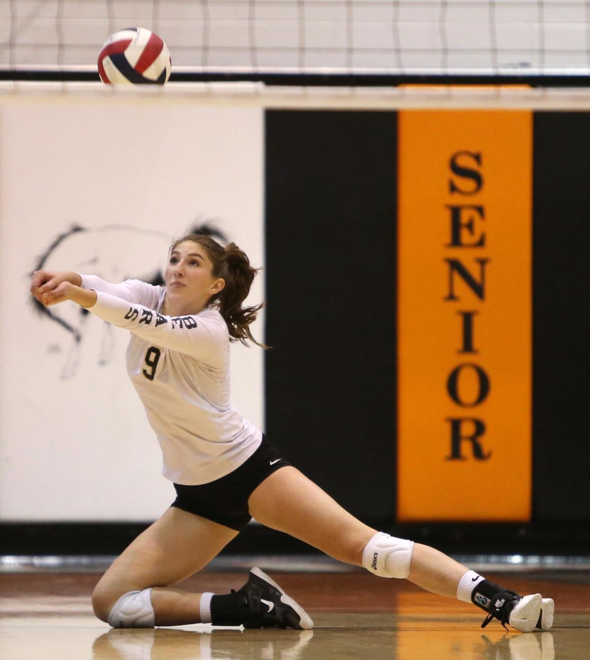 Senior vs. West volleyball