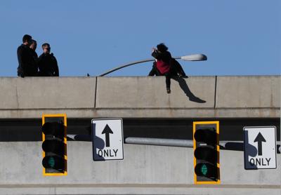 roads reopen after woman talked off i 90 overpass in billings