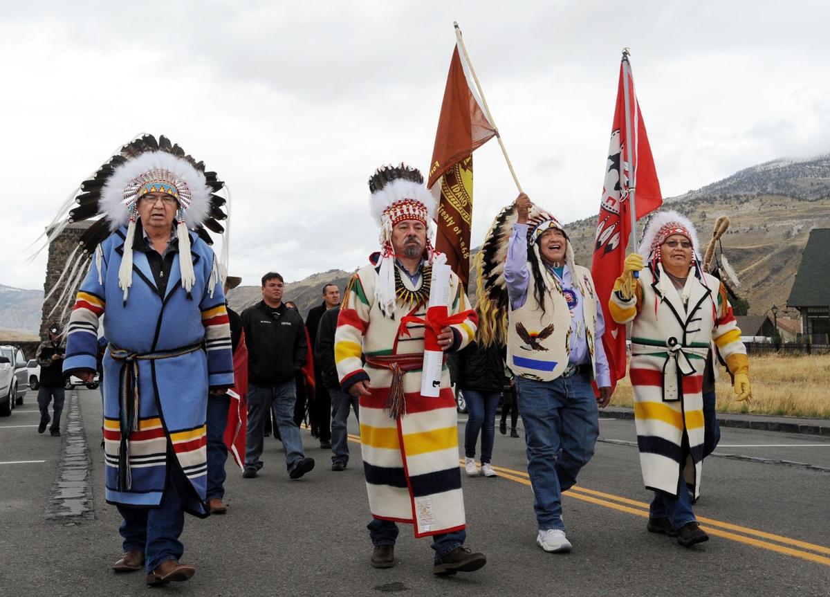 Tribes gather in Yellowstone to advocate for changing names of mountain