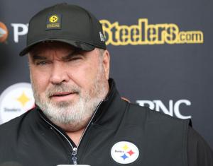 Jun 9, 2026; Pittsburgh, PA, USA;  Pittsburgh Steelers head coach Mike McCarthy speaks during Minicamp at UPMC Rooney Sports Complex. Mandatory Credit: Charles LeClaire-Imagn Images