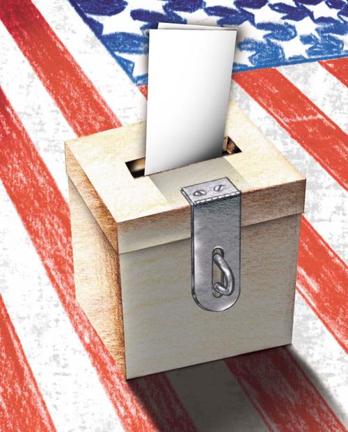 America votes illustration