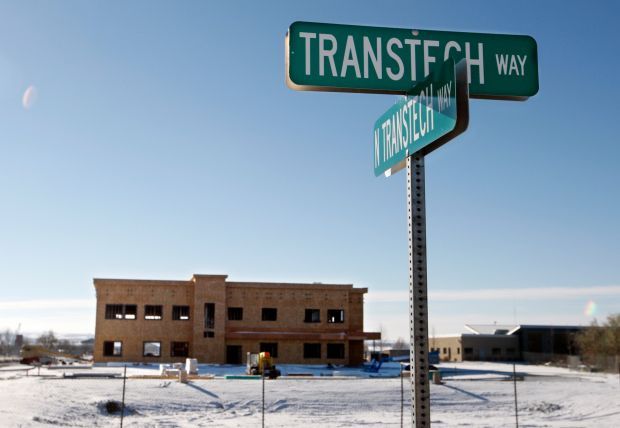 2 buildings under construction at Transtech Center on West