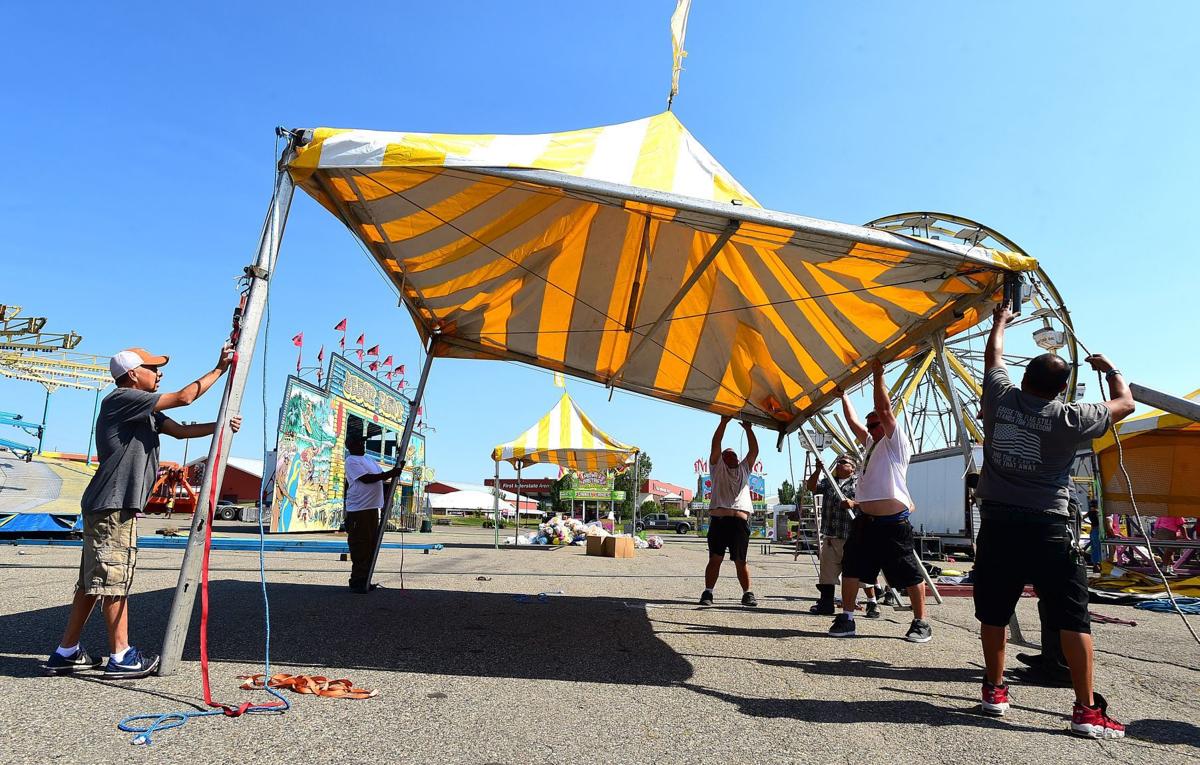 Photos Setting up for MontanaFair