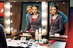 Hayden Panettiere, left, and Michelle Trachtenberg appear in a scene from "Ice Princess."