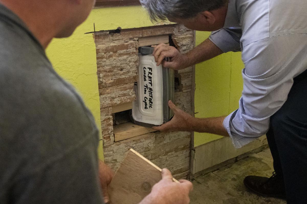 Time Capsule Installed In The Kate Fratt Building Local News Billingsgazette Com