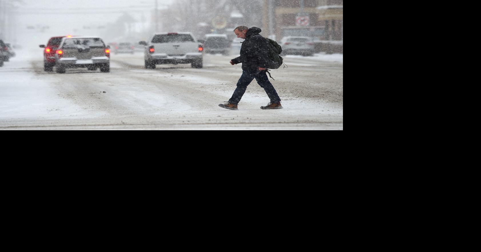 Photo: Slick streets as snow arrives in Billings