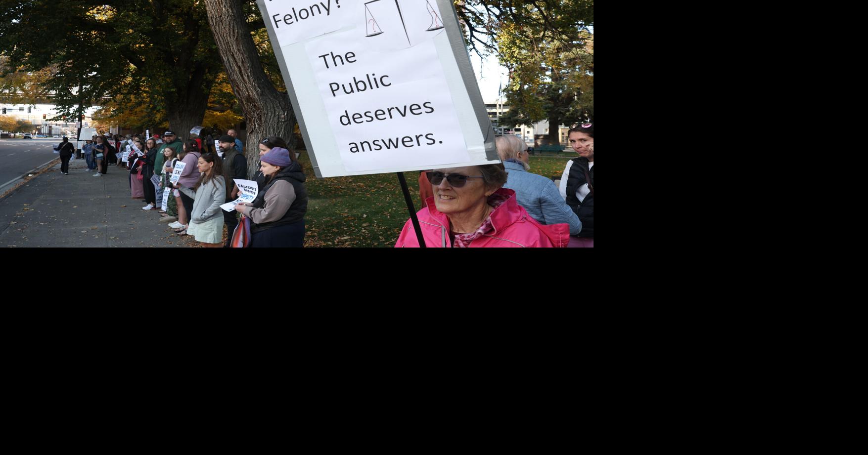 Photos: Protests in Billings over lack of felony charges in Senior High stabbing case