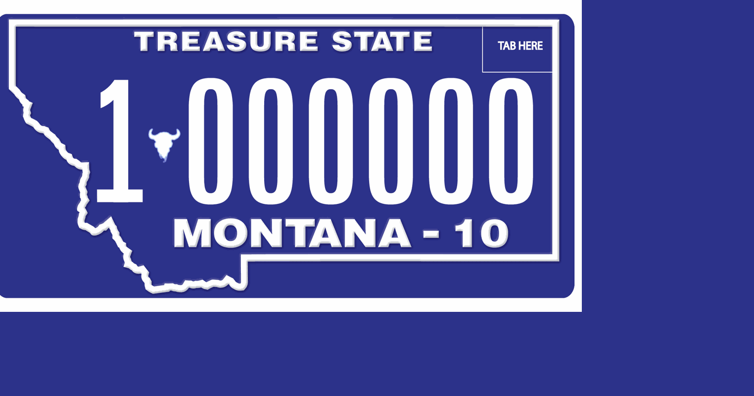 Montana license plate numbers