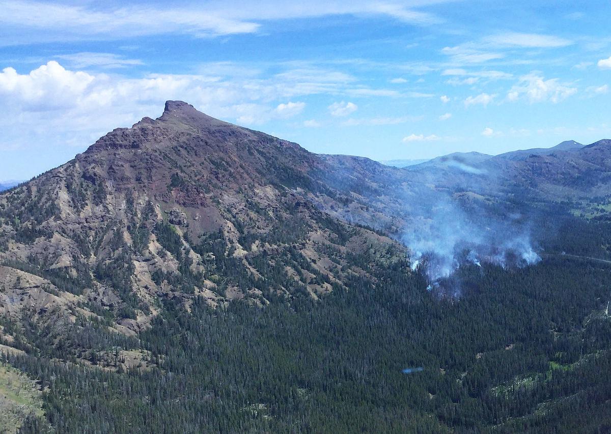 Lightningcaused fire burning in remote area of Yellowstone