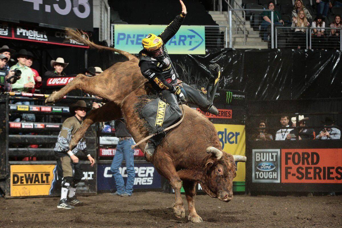 Columbia Falls cowboy Matt Triplett bucks to Professional Bull Riders