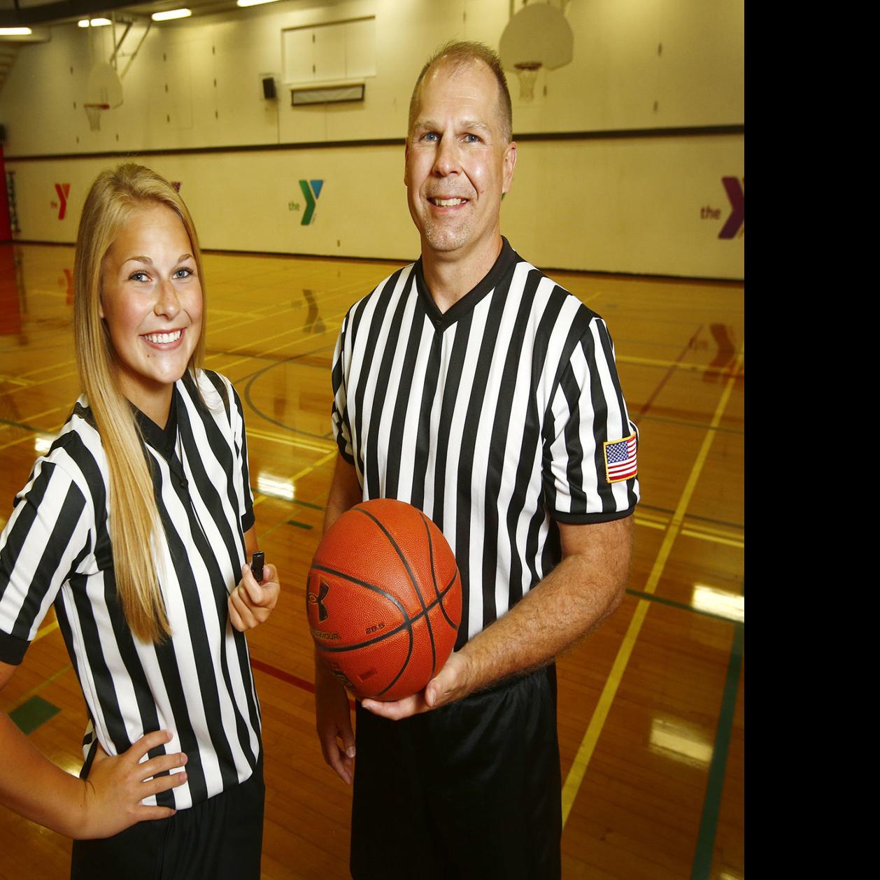 Montana Father Daughter Officials Take The Court Together For Big Sky State Games Sports Billingsgazette Com