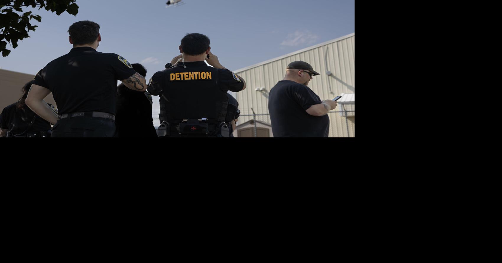 Sheriff Mike Linder flies home