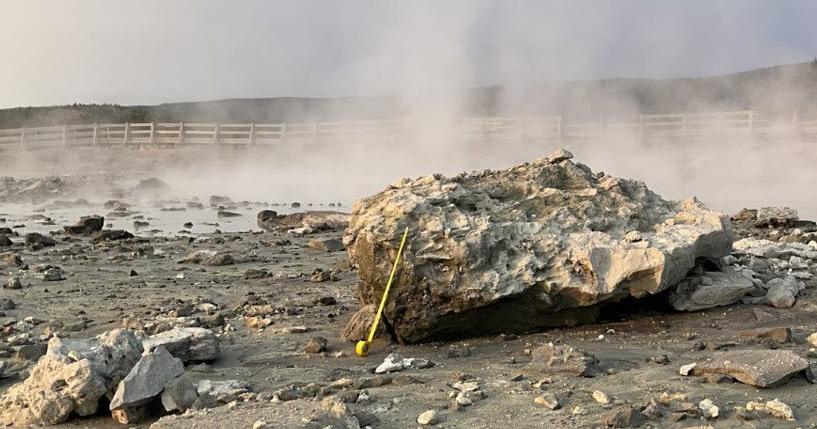 Black Diamond Pool eruption was shallow explosion