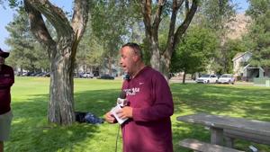 Montana Grizzlies head coach Bobby Kennedy on Day 2 of fall camp