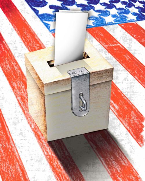 America votes illustration