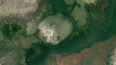 Caldera from space