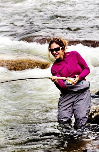 April Vokey sets hooks in mostly male sport of fly fishing